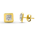 9K PENDIENTES ORO AMARILLO CUADRADOS 6.5X6.5 MM CIERRE PRESION 9K PENDIENTES ORO AMARILLO CUADRADOS 6.5X6.5 MM CIERRE PRESION