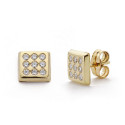 9K PENDIENTES ORO AMARILLO CUADRADOS 7X7 MM CIERRE PRESION 9K PENDIENTES ORO AMARILLO CUADRADOS 7X7 MM CIERRE PRESION