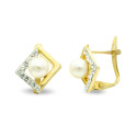 9K PENDIENTES ORO BICOLOR CIRCONITA 11X10 MM CIERRE CATALAN 9K PENDIENTES ORO BICOLOR CIRCONITA 11X10 MM CIERRE CATALAN
