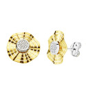 9K PENDIENTES ORO BICOLOR CALADOS CIRCONITA 10 MM CIERRE PRESION 9K PENDIENTES ORO BICOLOR CALADOS CIRCONITA 10 MM CIERRE PRESION