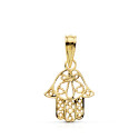 9K COLGANTE MANO DE FATIMA ORO AMARILLO 9K 14X11 MM