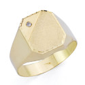 9K SELLO ORO AMARILLO HUECO CON CIRCONITA. ZONA GRABADO: 12X10 MM 9K SELLO ORO AMARILLO HUECO CON CIRCONITA. ZONA GRABADO: 12X10 MM