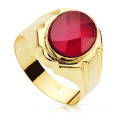 9K SELLO ORO AMARILLO HUECO CABALLERO RUBI SPINEL 12,5 X 10 MM 9K SELLO ORO AMARILLO HUECO CABALLERO RUBI SPINEL 12,5 X 10 MM