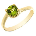 9K SOLITARIO ORO AMARILLO OLIVINA NATURAL 0,93 QTS. EN GARRAS. ANCHO: 6 MM 9K SOLITARIO ORO AMARILLO OLIVINA NATURAL 0,93 QTS. EN GARRAS. ANCHO: 6 MM