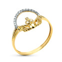 9K SORTIJA ORO AMARILLO CLADAGH IRLANDES. ANCHO: 12 MM 9K SORTIJA ORO AMARILLO CLADAGH IRLANDES. ANCHO: 12 MM