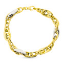 9K PULSERA ORO BICOLOR 20CM 9K PULSERA ORO BICOLOR 20CM