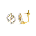 9K PENDIENTES ORO BICOLOR COMUNION BANDAS PIEDRAS 10X8 MM CATALAN 9K PENDIENTES ORO BICOLOR COMUNION BANDAS PIEDRAS 10X8 MM CATALAN