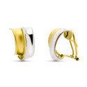 9K PENDIENTES ORO BICOLOR BANDAS 14X9 MM CIERRE OMEGA 9K PENDIENTES ORO BICOLOR BANDAS 14X9 MM CIERRE OMEGA