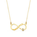 9K GARGANTILLA MAMA INFINITO ORO AMARILLO CIRCONITA 21X9 MM 9K GARGANTILLA MAMA INFINITO ORO AMARILLO CIRCONITA 21X9 MM