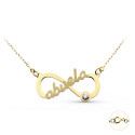 9K GARGANTILLA ORO AMARILLO INFINITO CON PALABRA ABUELA CADENA 45CM 9K GARGANTILLA ORO AMARILLO INFINITO CON PALABRA ABUELA CADENA 45CM