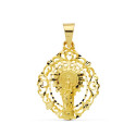 9K MEDALLA ORO AMARILLO VIRGEN PILAR ORLA 36X28 MM 9K MEDALLA ORO AMARILLO VIRGEN PILAR ORLA 36X28 MM