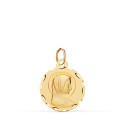 9K MEDALLA ORO AMARILLO MARIA FRANCESA TALLADA Y MATIZADA. MEDIDA: 16 MM 9K MEDALLA ORO AMARILLO MARIA FRANCESA TALLADA Y MATIZADA. MEDIDA: 16 MM