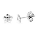 9K PENDIENTES ORO BLANCO FLOR DIAMANTES 0.016 CTS SI-H 5 MM PRESION 9K PENDIENTES ORO BLANCO FLOR DIAMANTES 0.016 CTS SI-H 5 MM PRESION