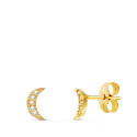 9K PENDIENTES ORO AMARILLO LUNA DIAMANTES 0.05 CTS SI-H 7X3 MM PRESION 9K PENDIENTES ORO AMARILLO LUNA DIAMANTES 0.05 CTS SI-H 7X3 MM PRESION