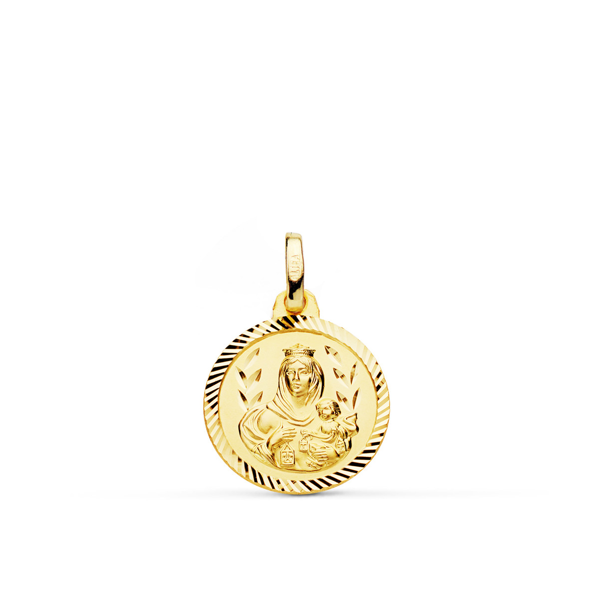 9K MEDALLA VIRGEN DEL CARMEN HELICE 16MM 1.65GRS