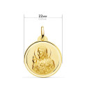 9K ESCAPULARIO ORO AMARILLO VIRGEN DEL CARMEN CORAZON DE JESUS BISEL 22 MM 9K ESCAPULARIO ORO AMARILLO VIRGEN DEL CARMEN CORAZON DE JESUS BISEL 22 MM