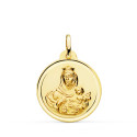 9K ESCAPULARIO ORO AMARILLO VIRGEN DEL CARMEN CORAZON DE JESUS BISEL 22 MM 9K ESCAPULARIO ORO AMARILLO VIRGEN DEL CARMEN CORAZON DE JESUS BISEL 22 MM