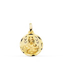 9K ESCAPULARIO ORO AMARILLO TALLADO VIRGEN DEL CARMEN CORAZON DE JESUS 16 MM 9K ESCAPULARIO ORO AMARILLO TALLADO VIRGEN DEL CARMEN CORAZON DE JESUS 16 MM
