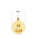 9K ESCAPULARIO ORO AMARILLO VIRGEN DEL CARMEN Y CORAZON DE JESUS LISO 16 MM 9K ESCAPULARIO ORO AMARILLO VIRGEN DEL CARMEN Y CORAZON DE JESUS LISO 16 MM