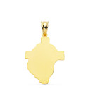 9K COLGANTE ORO AMARILLO CABEZA DE CRISTO CRUZ 31X21 MM
