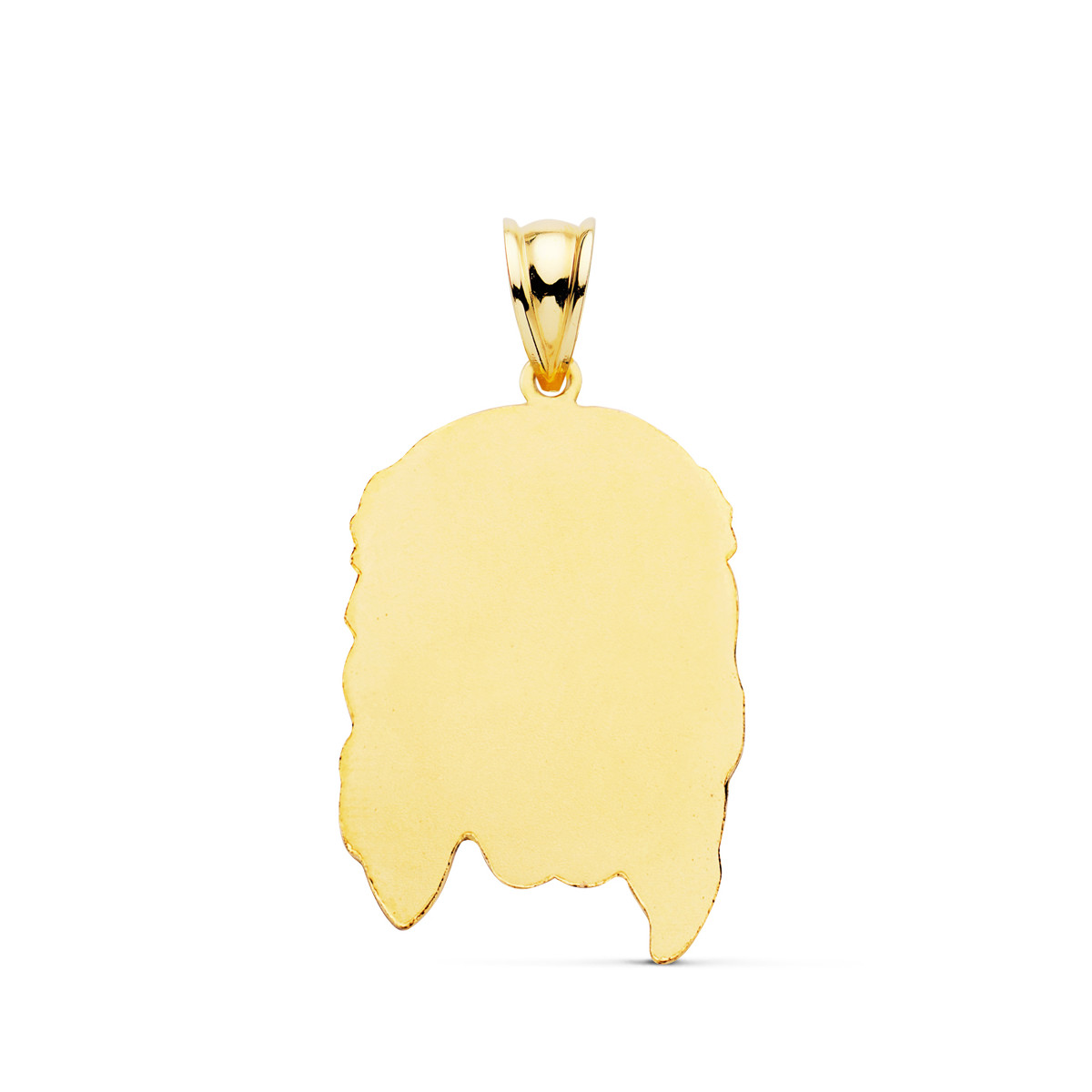 9K COLGANTE ORO AMARILLO CABEZA DE CRISTO  ESTAMPADO. 30X19 MM