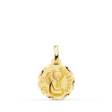 9K MEDALLA ORO AMARILLO TALLADA ANGEL " YO TE GUARDARE " 14 MM 9K MEDALLA ORO AMARILLO TALLADA ANGEL " YO TE GUARDARE " 14 MM