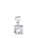 18K COLGANTE ORO BLANCO CON CIRCONITA 6MM CON 4 GARRAS. ANCHO: 6,5 MM. 18K COLGANTE ORO BLANCO CON CIRCONITA 6MM CON 4 GARRAS. ANCHO: 6,5 MM.
