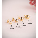 18K PENDIENTES ORO AMARILLO MEDIA BOLA TALLADA HUECA. ANCHO: 8 MM. CIERRE PRESION 18K PENDIENTES ORO AMARILLO MEDIA BOLA TALLADA HUECA. ANCHO: 8 MM. CIERRE PRESION