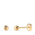 18K PENDIENTES ORO AMARILLO BOLA TALLADA HUECA. ANCHO: 3 MM. CIERRE TUERCA 18K PENDIENTES ORO AMARILLO BOLA TALLADA HUECA. ANCHO: 3 MM. CIERRE TUERCA