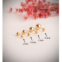 18K PENDIENTES ORO AMARILLO BOLA TALLADA HUECA. ANCHO: 7 MM. CIERRE PRESION 18K PENDIENTES ORO AMARILLO BOLA TALLADA HUECA. ANCHO: 7 MM. CIERRE PRESION