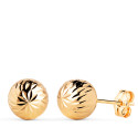 18K PENDIENTES ORO AMARILLO BOLA TALLADA HUECA. ANCHO: 8 MM. CIERRE PRESION 18K PENDIENTES ORO AMARILLO BOLA TALLADA HUECA. ANCHO: 8 MM. CIERRE PRESION