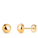 18K PENDIENTES ORO AMARILLO MEDIA BOLA LISA HUECA. ANCHO: 6 MM. CIERRE TUERCA 18K PENDIENTES ORO AMARILLO MEDIA BOLA LISA HUECA. ANCHO: 6 MM. CIERRE TUERCA