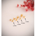 18K PENDIENTES ORO AMARILLO MEDIA BOLA LISA HUECA. ANCHO: 6 MM. CIERRE TUERCA 18K PENDIENTES ORO AMARILLO MEDIA BOLA LISA HUECA. ANCHO: 6 MM. CIERRE TUERCA