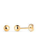 18K PENDIENTES ORO AMARILLO BOLA LISA BRILLA HUECA. ANCHO: 4 MM. CIERRE TUERCA 18K PENDIENTES ORO AMARILLO BOLA LISA BRILLA HUECA. ANCHO: 4 MM. CIERRE TUERCA