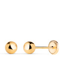 18K PENDIENTES ORO AMARILLO BOLA LISA BRILLA HUECA. ANCHO: 5 MM. CIERRE TUERCA 18K PENDIENTES ORO AMARILLO BOLA LISA BRILLA HUECA. ANCHO: 5 MM. CIERRE TUERCA