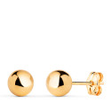 18K PENDIENTES ORO AMARILLO BOLA LISA BRILLA HUECA. ANCHO: 6 MM. CIERRE PRESION 18K PENDIENTES ORO AMARILLO BOLA LISA BRILLA HUECA. ANCHO: 6 MM. CIERRE PRESION