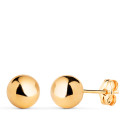 18K PENDIENTES ORO AMARILLO BOLA LISA BRILLA HUECA. ANCHO: 7 MM. CIERRE PRESION 18K PENDIENTES ORO AMARILLO BOLA LISA BRILLA HUECA. ANCHO: 7 MM. CIERRE PRESION