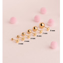 18K PENDIENTES ORO AMARILLO BOLA LISA BRILLA HUECA. ANCHO: 7 MM. CIERRE TUERCA 18K PENDIENTES ORO AMARILLO BOLA LISA BRILLA HUECA. ANCHO: 7 MM. CIERRE TUERCA
