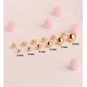 18K PENDIENTES ORO AMARILLO BOLA LISA BRILLA HUECA. ANCHO: 8 MM. CIERRE TUERCA 18K PENDIENTES ORO AMARILLO BOLA LISA BRILLA HUECA. ANCHO: 8 MM. CIERRE TUERCA