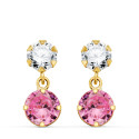 18K PENDIENTES ORO AMARILLO DOS CUERPOS CON CIRCONITA Y PIEDRA ROSA REDONDA 15 X 6MM. CIERRE PRESION 18K PENDIENTES ORO AMARILLO DOS CUERPOS CON CIRCONITA Y PIEDRA ROSA REDONDA 15 X 6MM. CIERRE PRESION