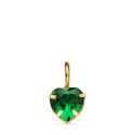 18K COLGANTE ORO AMARILLO CORAZON PIEDRA COLOR VERDE 6 X 6 MM. 18K COLGANTE ORO AMARILLO CORAZON PIEDRA COLOR VERDE 6 X 6 MM.