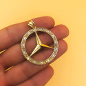 18K MEDALLA ORO AMARILLO ESTRELLA CON CERCO Y CIRCONITA 35 MM 18K MEDALLA ORO AMARILLO ESTRELLA CON CERCO Y CIRCONITA 35 MM
