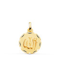18K MEDALLA ORO AMARILLO ALA ES GRANDE TALLADA Y MATIZADA 16 MM 18K MEDALLA ORO AMARILLO ALA ES GRANDE TALLADA Y MATIZADA 16 MM