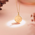 18K MEDALLA ORO AMARILLO ALA ES GRANDE TALLADA Y MATIZADA 16 MM 18K MEDALLA ORO AMARILLO ALA ES GRANDE TALLADA Y MATIZADA 16 MM