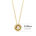 18K GARGANTILLA ORO AMARILLO CHATON 5,5 MM DIAMANTE LABORATORIO 1,70MM 0,020 QTS. G-VS2. CADENA 42CM 18K GARGANTILLA ORO AMARILLO CHATON 5,5 MM DIAMANTE LABORATORIO 1,70MM 0,020 QTS. G-VS2. CADENA 42CM
