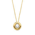 18K GARGANTILLA ORO AMARILLO CHATON 7MM DIAMANTE LABORATORIO 3,40MM 0,150 QTS. G-VS2. CADENA 42CM 18K GARGANTILLA ORO AMARILLO CHATON 7MM DIAMANTE LABORATORIO 3,40MM 0,150 QTS. G-VS2. CADENA 42CM