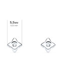 18K PENDIENTES ORO BLANCO ESTRELLA DIAMANTES LABORATORIO 0,040 QT VS2-G. MEDIDA: 5,5 X 5,5 MM. CIERRE PRESION 18K PENDIENTES ORO BLANCO ESTRELLA DIAMANTES LABORATORIO 0,040 QT VS2-G. MEDIDA: 5,5 X 5,5 MM. CIERRE PRESION