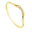 18K SORTIJA ORO AMARILLO DIAMANTES DE LABORATORIO 0,025 QTS. G-VS2. CUERPO REDONDO 1 MM