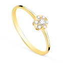 18K SORTIJA ORO AMARILLO CON DIAMANTES LABORATORIO CUAJO 5X5 MM 0,127 QTS. VS2-G 18K SORTIJA ORO AMARILLO CON DIAMANTES LABORATORIO CUAJO 5X5 MM 0,127 QTS. VS2-G