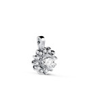18K COLGANTE ORO BLANCO CUAJO CON 13 DIAMANTES LABORATORIO 0,670 QTS. VS2-G. MEDIDA: 13 X 9,5 MM